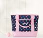 Mackenzie Navy Pink Multi Hearts After School Tote Bag