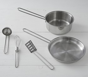 Metal pots and pans playset on sale