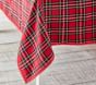 Red Plaid Holiday Tablecloth