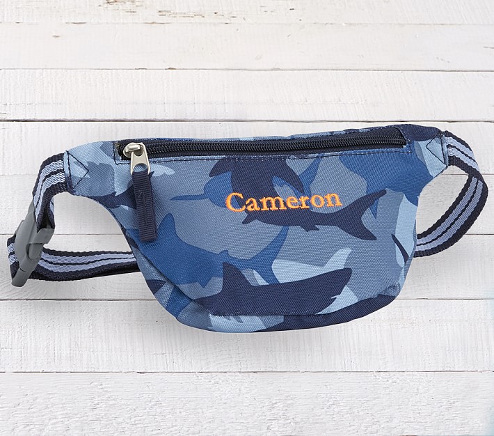 Navy Shark Camo Fanny Pack