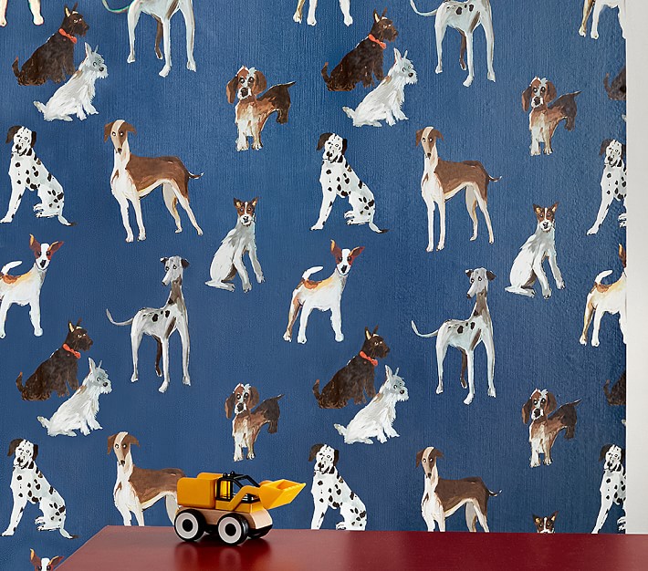 Preppy Dogs Peel &amp; Stick Wallpaper