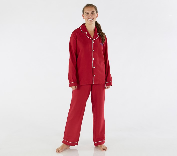 Adult Solid Red Pajama Set