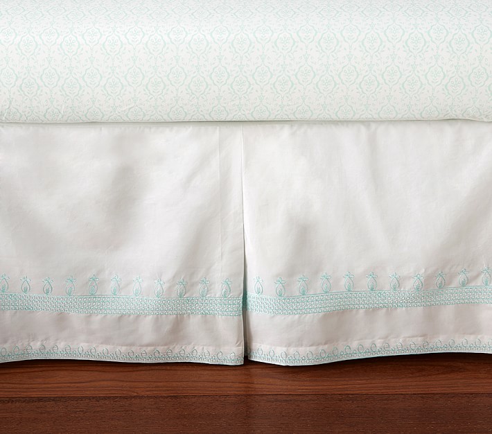 Embroidered Crib Skirt