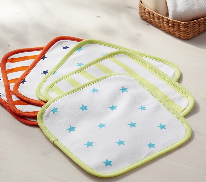 Star Washcloths, Set Of 3