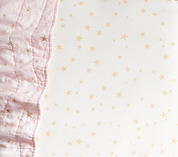 The Emily &#38; Meritt Scattered Stars Crib Fitted Sheet