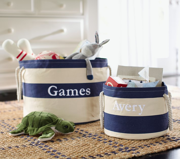 Nautical Striped Storage