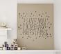 Stars Linen Canvas Nursery Art