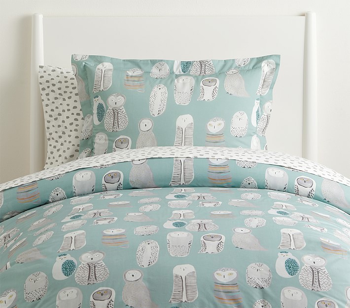 west elm x pbk Organic Owl About Naps Sham