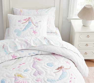 Bailey Mermaid Quilt Pottery Barn Kids