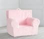 Light Pink Faux-Fur Oversized Anywhere Chair&#174; Slipcover Only