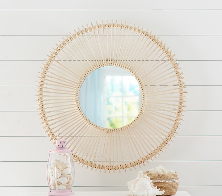 Natural Rattan Mirror