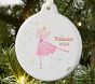 Personalized Ceramic Nutcracker Ballerina Ornaments