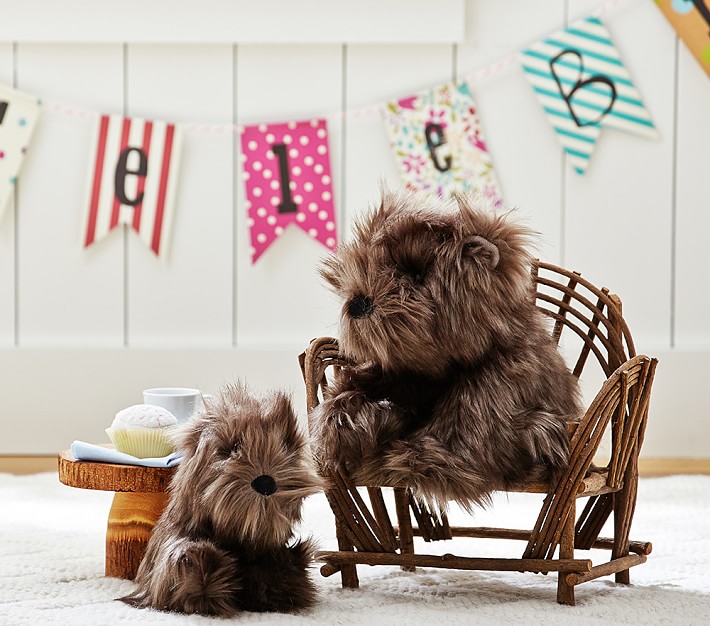 Faux Fur Sun Bear Plush