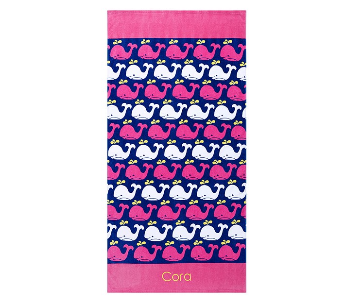 Allover Whale Kid Beach Towel