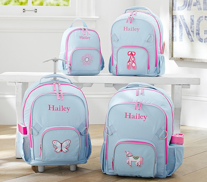 Fairfax Aqua&#47;Pink Backpacks