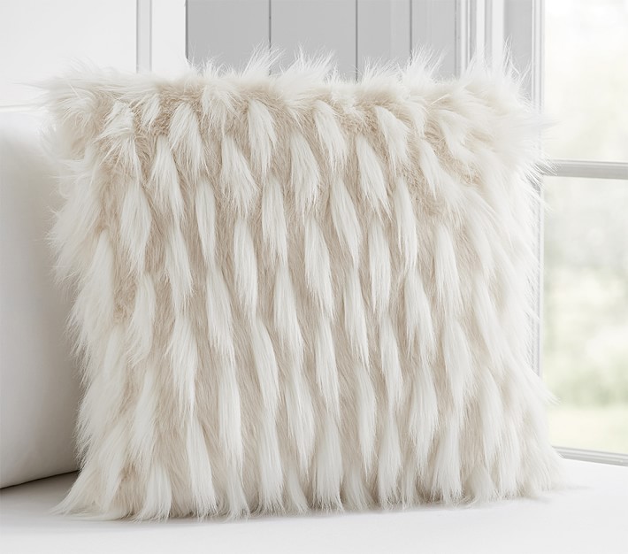 High Low Faux Fur Pillow