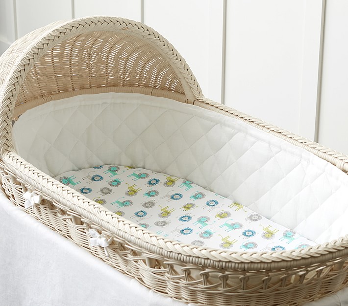 Harper Lion Bassinet Fitted Sheet