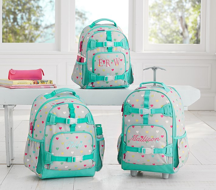 Mackenzie Gray Multicolor Heart Backpack