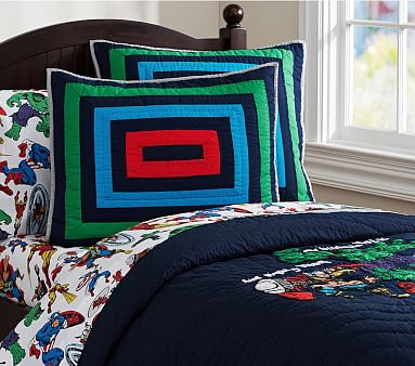 Pottery Barn Marvel Quilt 2024 with Sham Twin