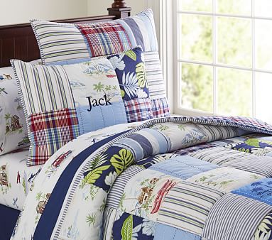 Pottery barn boys quilts best sale