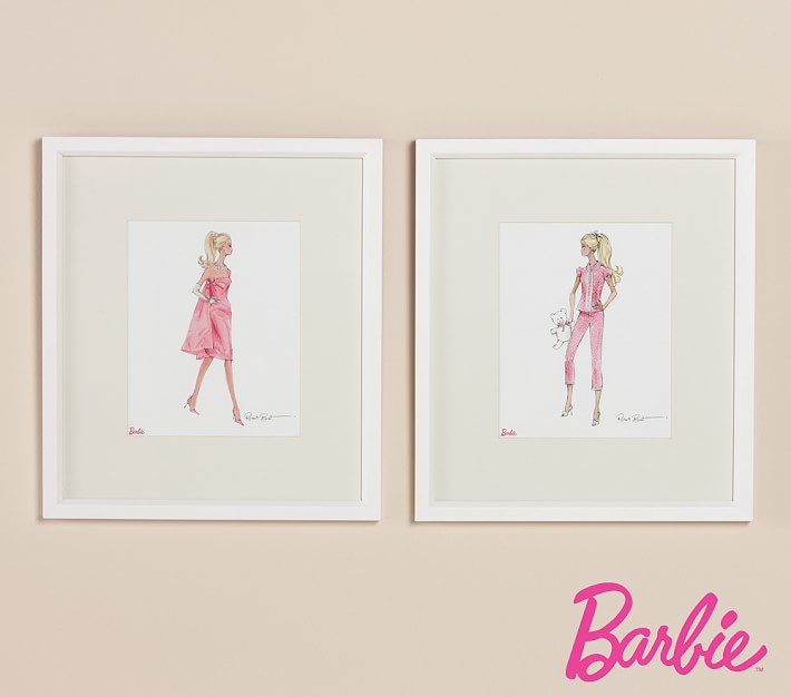 Barbie&#8482;  Framed Artwork, Pink Dress Barbie&#8482;