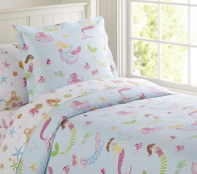 Mermaid Kids Duvet Cover Pottery Barn Kids