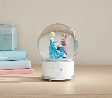 Disney Frozen Anna Elsa Musical Snow Globe Magical Decor Pottery Barn Kids