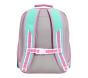 Mackenzie Solid Aqua With Pink Trim Backpacks