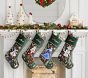 Rifle Paper Co. Nutcracker Embroidered Velvet Christmas Stocking