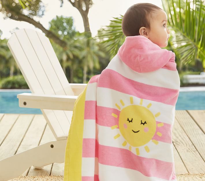 Pottery barn baby beach towel sale