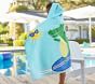 Surfing Alligator Kid Beach Hooded Towel