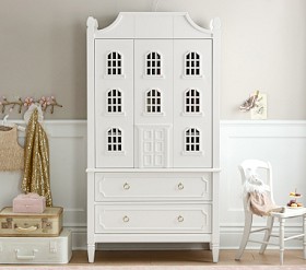 Girls white armoire best sale