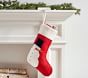 west elm x pbk Modern Snowman Felt Stocking