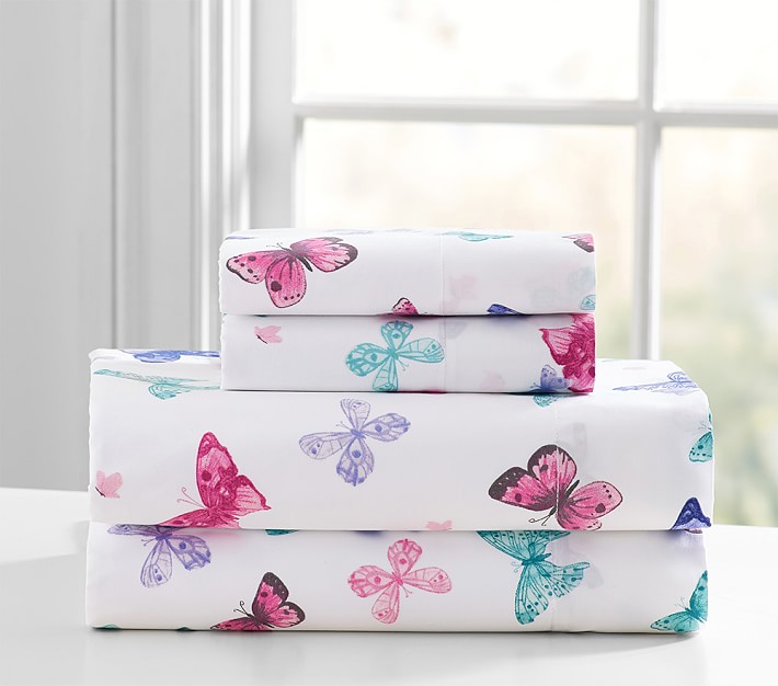 Lace Butterfly Sheet Set &amp; Pillowcases