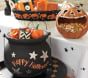 Halloween Glitter Treat Buckets &#38; Liner