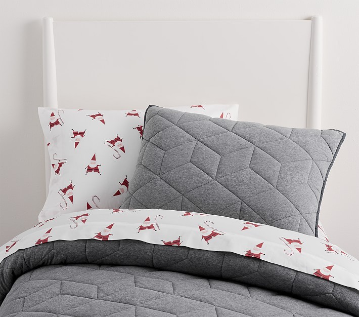 Modern Santa Sheet Set &amp; Pillowcases