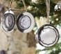 Round Silver Locket Ornament