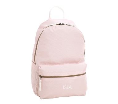 Pottery Barn Kids Blush Solid Colby Small Backpack Embroidered Butterfly