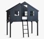 Treehouse Loft Bed, Single, Weathered Navy