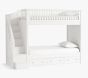 Fillmore Single-over-Single Stair Bunk, Simply White