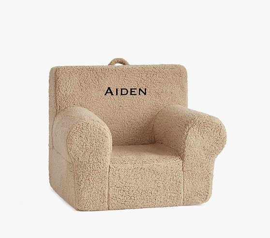 Kids Anywhere Chair Cozy Oatmeal Sherpa Pottery Barn Kids