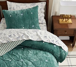 Chris Loves Julia Tufted Star Corduroy Quilt & Shams