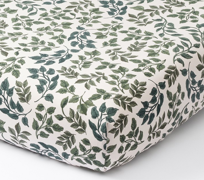 Chris Loves Julia Vines Organic Crib Fitted Sheet Pottery Barn Kids