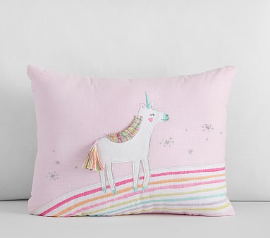 Molly Unicorn Pillow 12x16 Multi