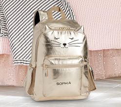 Emily & Meritt Gold Kitty Backpack