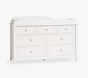 Ava Regency Extra Wide Dresser &#38; Topper, Simply White