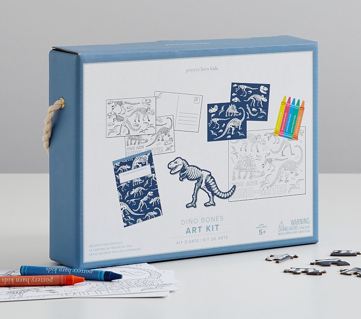 Navy Dino Bones Art Kit