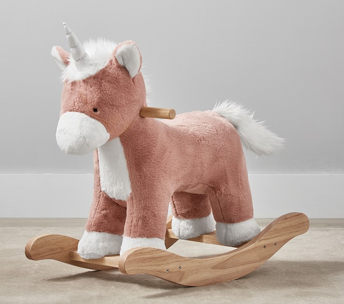 Unicorn Plush Nursery Rocker