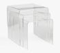 Acrylic Nesting Tables, Parcel