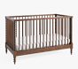 Chris Loves Julia Turned Wood Convertible Crib, Dark Walnut, Parcel Delivery